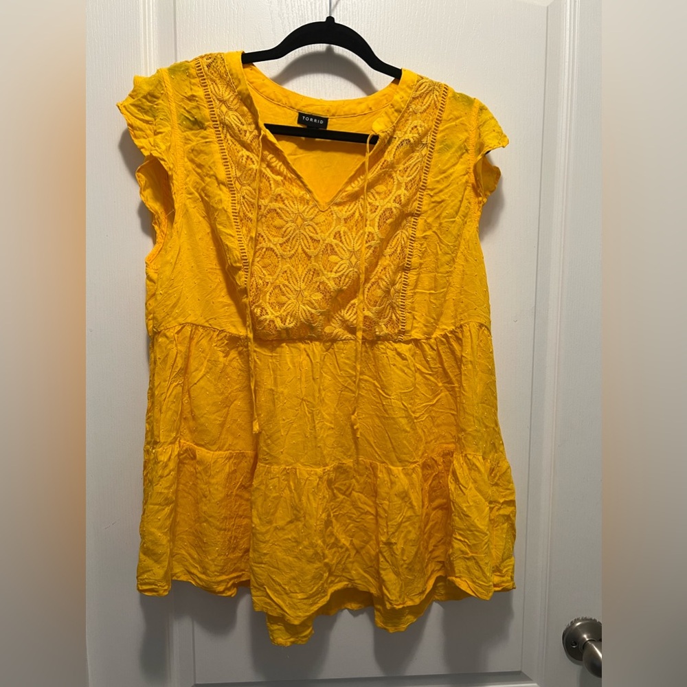 Yellow size 3 Torrid top